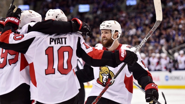 Ottawa Senators celebrate