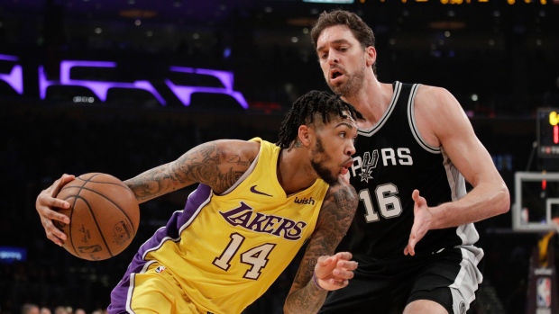 Brandon Ingram and Pau Gasol, The Canadian Press Brandon Ingram and Pau Gasol