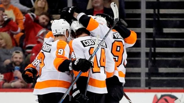 couturiers 3 points lifts flyers past devils article tsn couterier flyers
