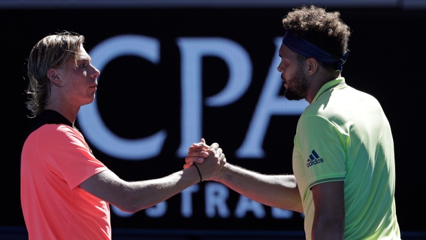 Shapovalov and Tsonga, The Canadian Press Shapovalov and Tsonga