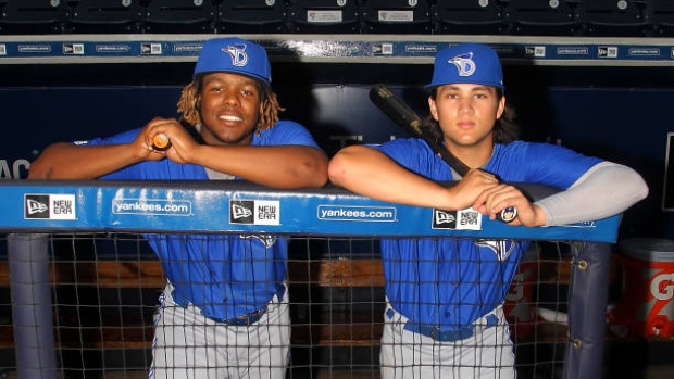Vladimir Guerrero Jr. and Bo Bichette, Cliff Welch/Icon Sportswire via Getty Images Vladimir Guerrero Jr. and Bo Bichette