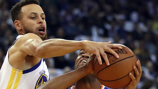 Stephen Curry and Jarrett Jack