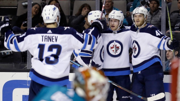 Winnipeg Jets celebrate