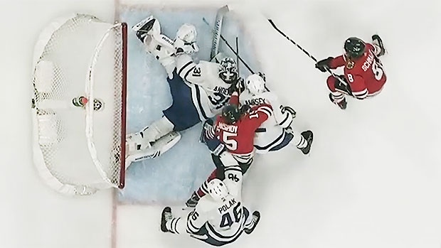 Goaltender Interference call in Leafs/Blackhawks game, NBCSN Goaltender Interference call in Leafs/Blackhawks game