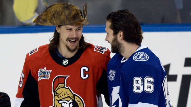 Karlsson and Kucherov, The Canadian Press Karlsson and Kucherov