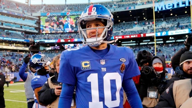 Eli Manning, The Canadian Press Eli Manning
