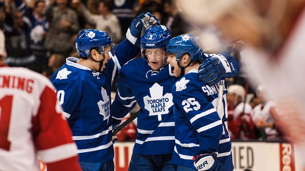 Leafs celebrate, The Canadian Press Leafs celebrate