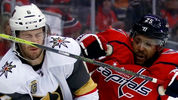 Colin Miller and Devante Smith-Pelley, The Canadian Press Colin Miller and Devante Smith-Pelley