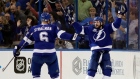 Nikita Kucherov celebrates