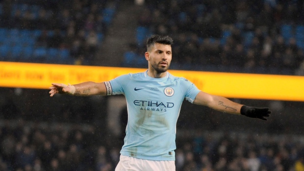 Manchester City's Sergio Aguero 