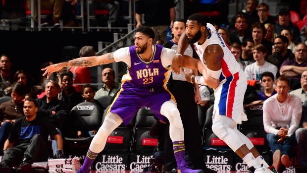 Anthony Davis and Andre Drummond