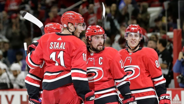 Justin Faulk and Hurricanes Celebrate 