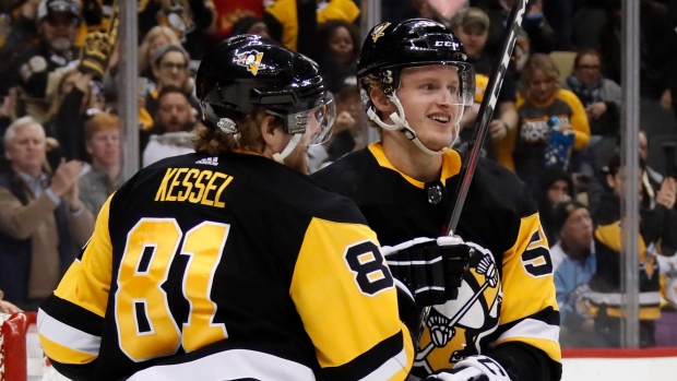 Jake Guentzel and Phil Kessel