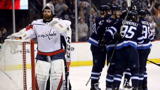 Winnipeg Jets celebrate