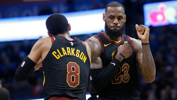 Jordan Clarkson LeBron James Jordan Clarkson LeBron James