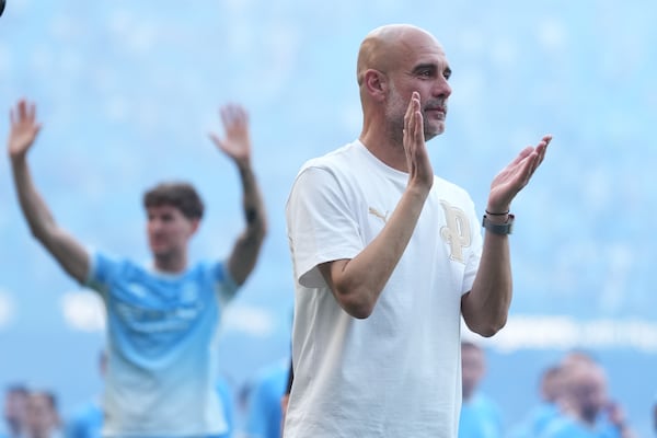 Guardiola fights back tears, says goodbye as Man City fans implore him to stay