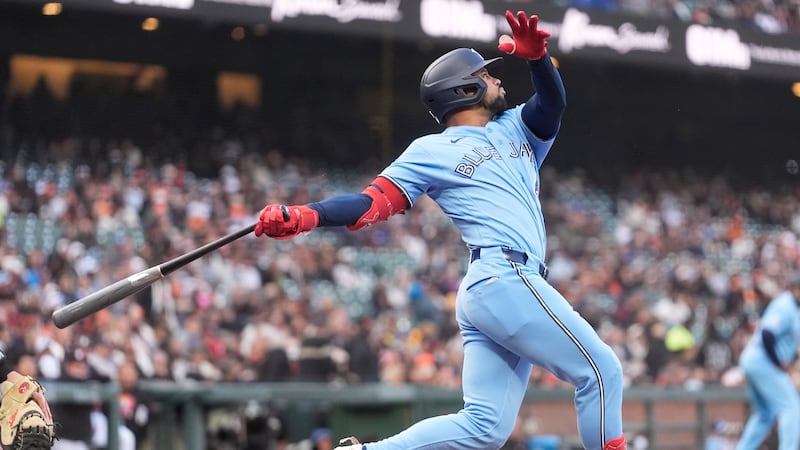 Clase hits first homer as Blue Jays’ offence breaks out to beat Giants
