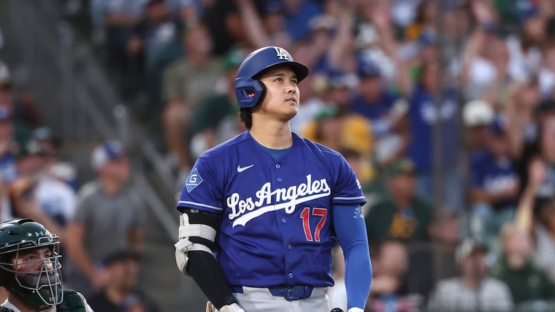 Ohtani homers to lead Dodgers’ offensive onslaught in win over A’s