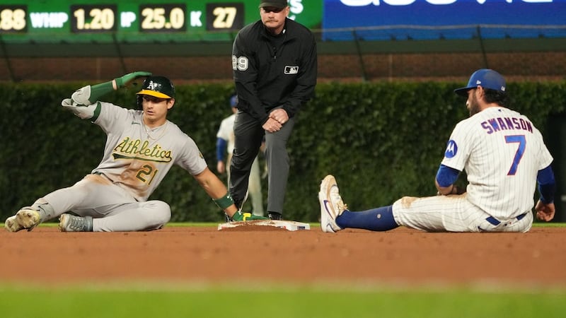 Kurtz drives in winning run in 10th as Athletics beat Cubs