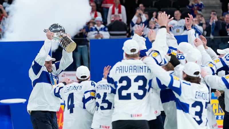 Helenius scores winner in overtime to send Finland to gold medal over Switzerland at men’s worlds