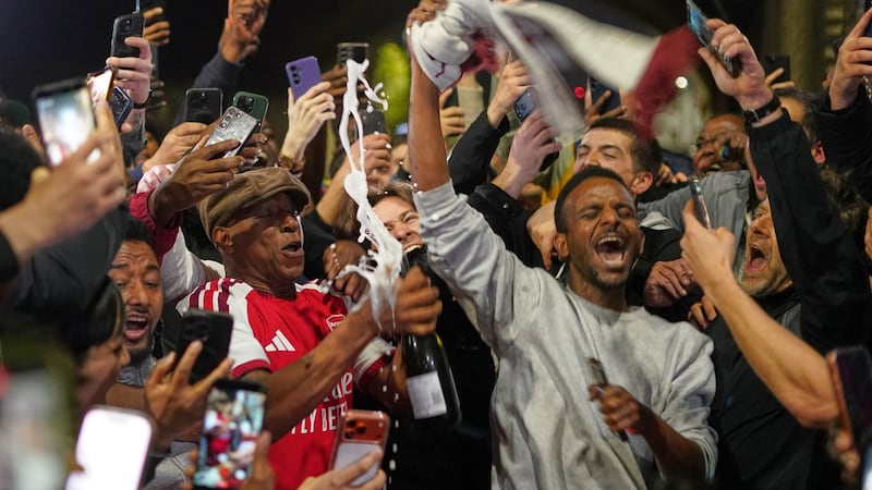 Arsenal fans feel the joy of European soccer's season of wild and historic title winners