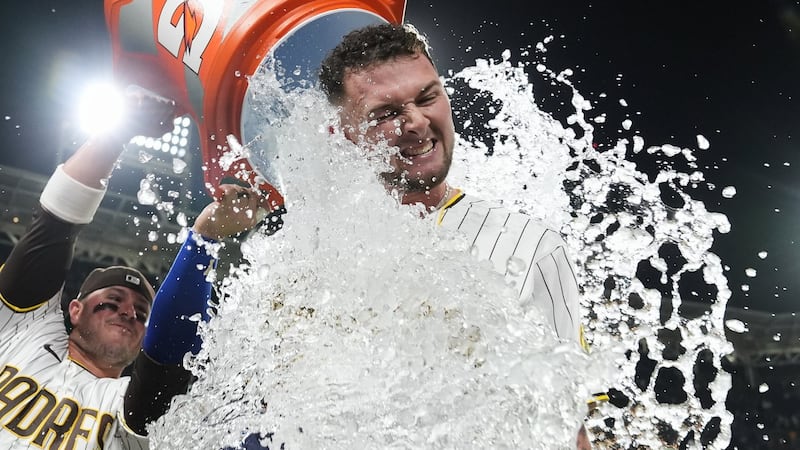 Merrill’s walk-off double caps five-run ninth as Padres beat Mariners