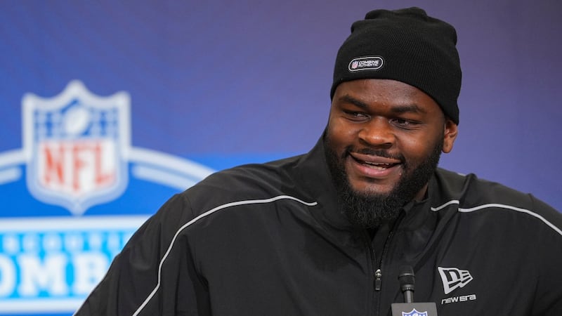 Potential NFL first-round draft pick Banks is at his best with both feet on the ground