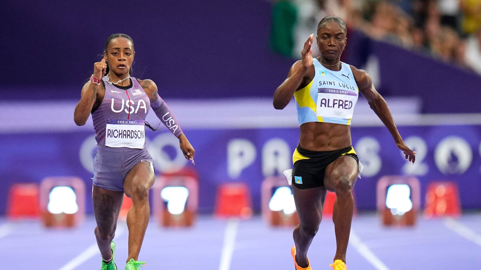Julien Alfred wins 100 meter for St. Lucia's 1st Olympic medal ...