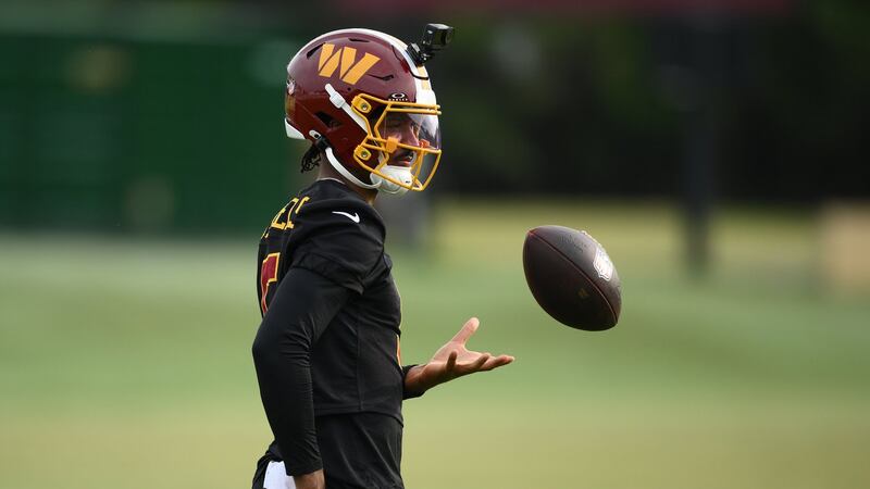 Intensity rises at Commanders training camp during first padded practice