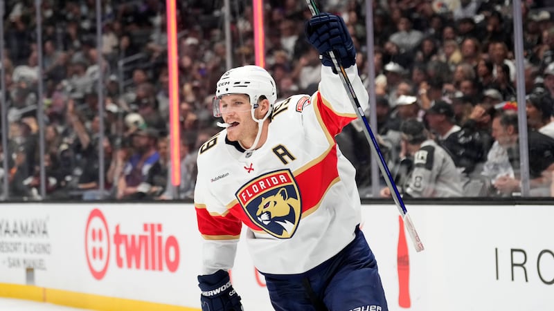 Matthew Tkachuk scores, Marchand injured in Panthers’ win over Kings
