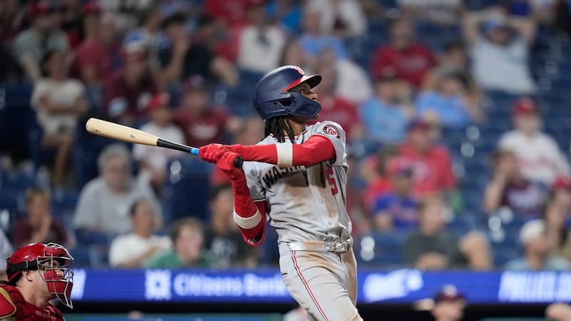 Abrams hits tiebreaking triple in 11th, pitcher Mikolas drives in run as Nationals beat Phillies