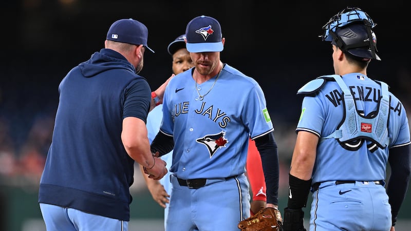 Jays’ Bieber pulled in first inning vs. Nationals after issuing six walks