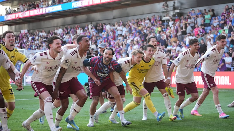 Arsenal celebrate Premier League title with win at Crystal Palace