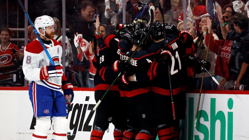 Canadiens trail Hurricanes through second period in do-or-die Game 5