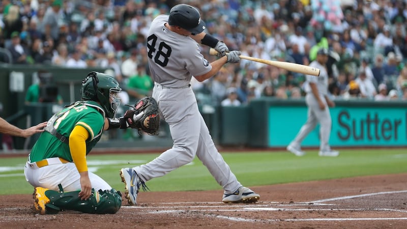 Goldschmidt hits three-run homer as Yankees beat A’s for fifth straight win