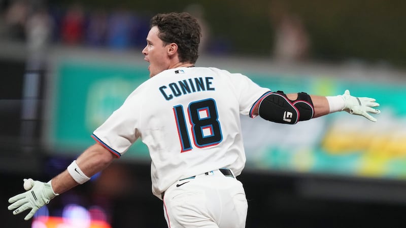Conine’s walk-off RBI single snaps Marlins’ 12-game skid with win over Phillies