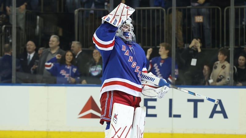 Shesterkin becomes 18th NHL goaltender to score, first to do it for Rangers
