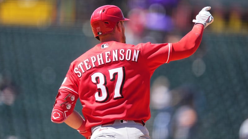 Stephenson goes deep twice, Reds weather three-homer game from Goodman to beat Rockies