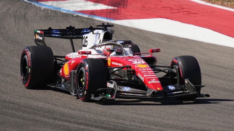 Leclerc quickest in first practice at United States Grand Prix