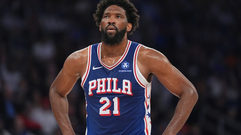 76ers star Embiid out for Game 2 due to multiple injuries