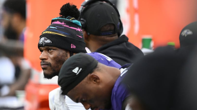 Ravens coach Minter says he doesn’t think Jackson’s injury will be ‘crazy long term’
