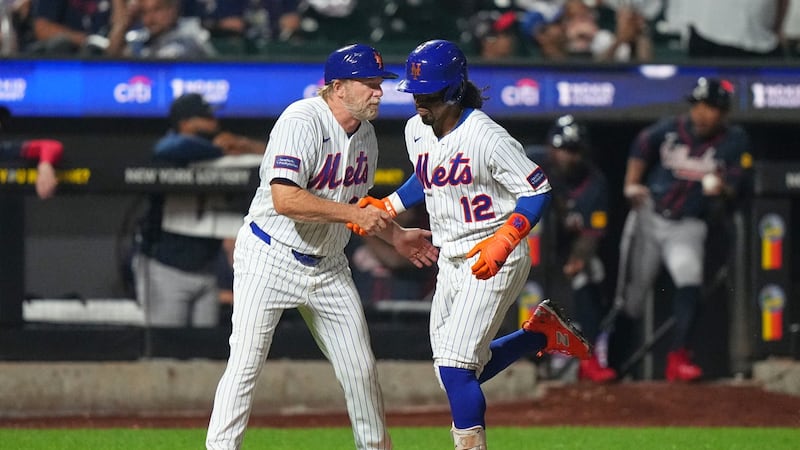 Lindor homers twice, drives in six as Mets pull away to rout of Braves