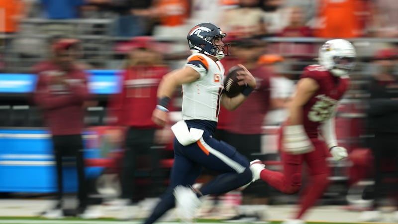 QB Nix runs for 62-yard TD in Broncos’ win over Cardinals