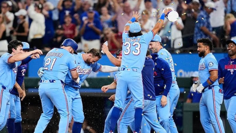 Nimmo’s walk-off single gives Rangers win over Astros