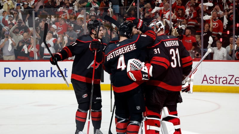 Andersen remains steady in emotional win as Hurricanes advance to Stanley Cup Final