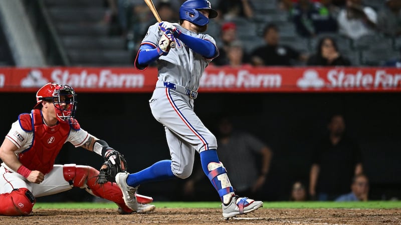 Nimmo’s single in 10th inning helps Rangers beat Angels to snap five-game road skid