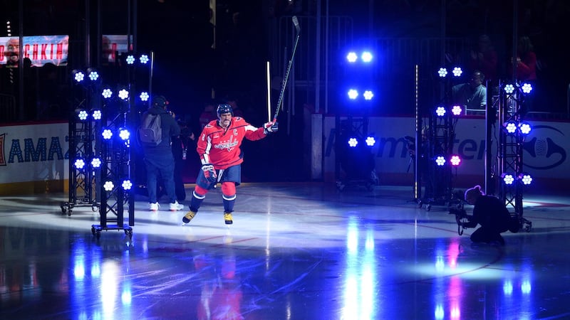 ‘Special moment’: Ovechkin’s sons introduce him before his last home opener