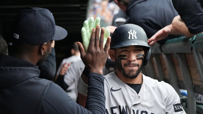 Caballero homers, Cole pitches into sixth as Yankees edge Cubs