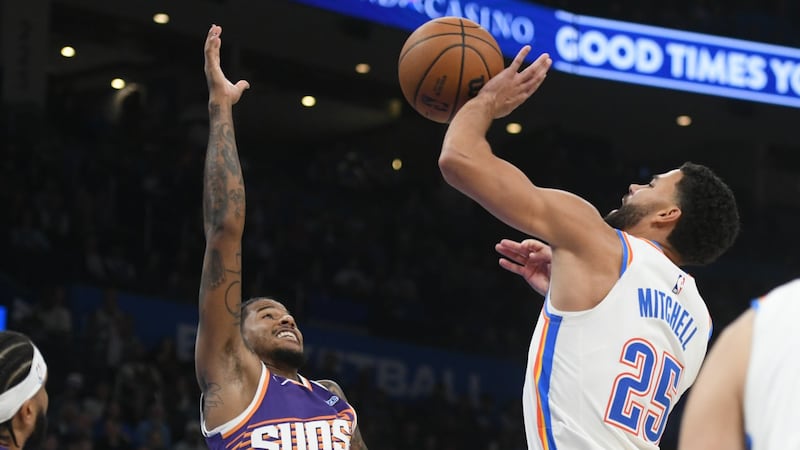 Mitchell, Gilgeous-Alexander lead injury-riddled Thunder past Suns