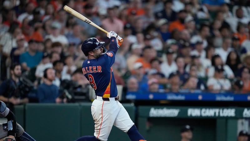 Arrighetti allows one run in seven innings, Walker has four RBI as Astros beat Yankees